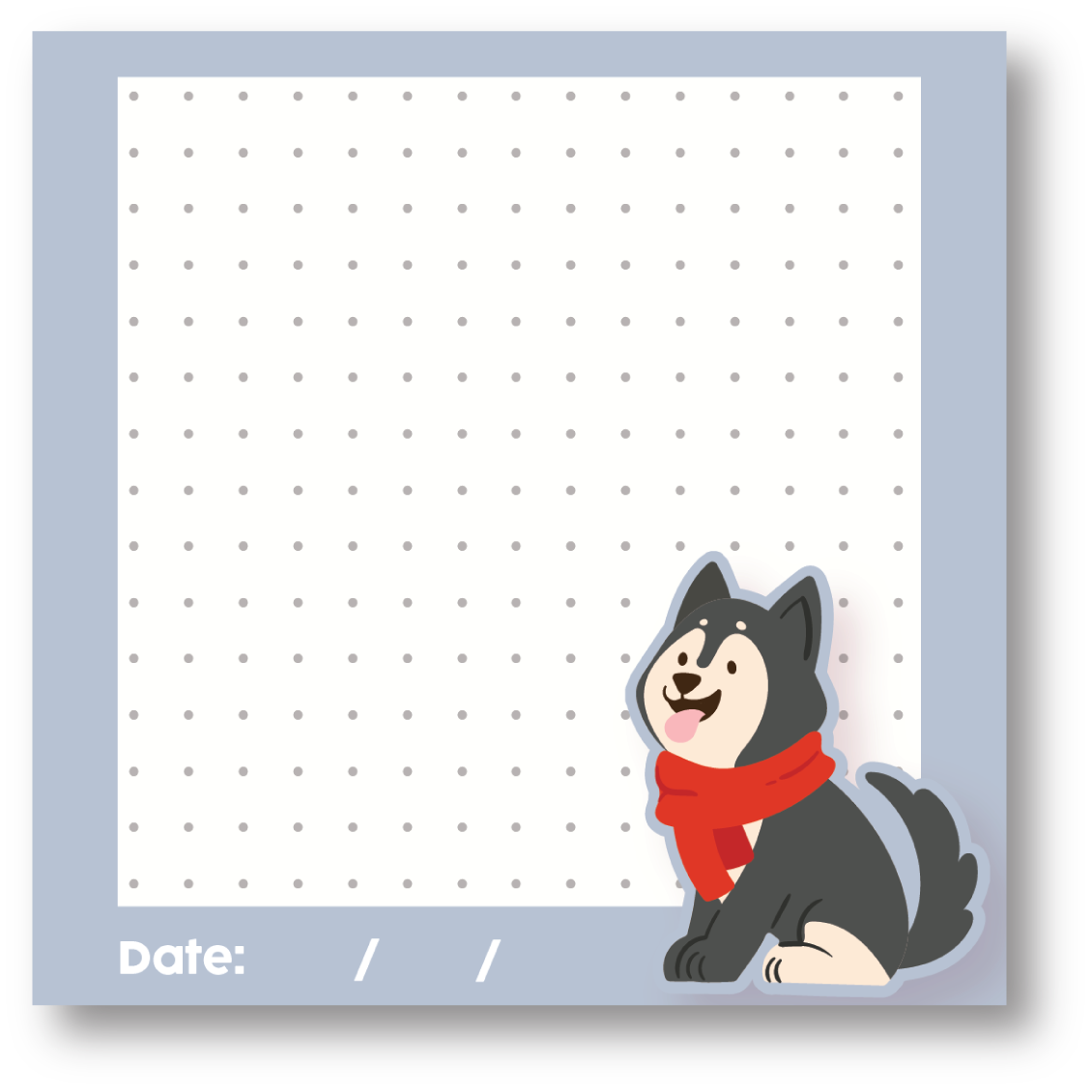 Blue Husky Notepad