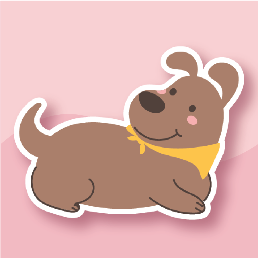 A laid-back brown dog with a yellow bandana, soaking up the crisp autumn air