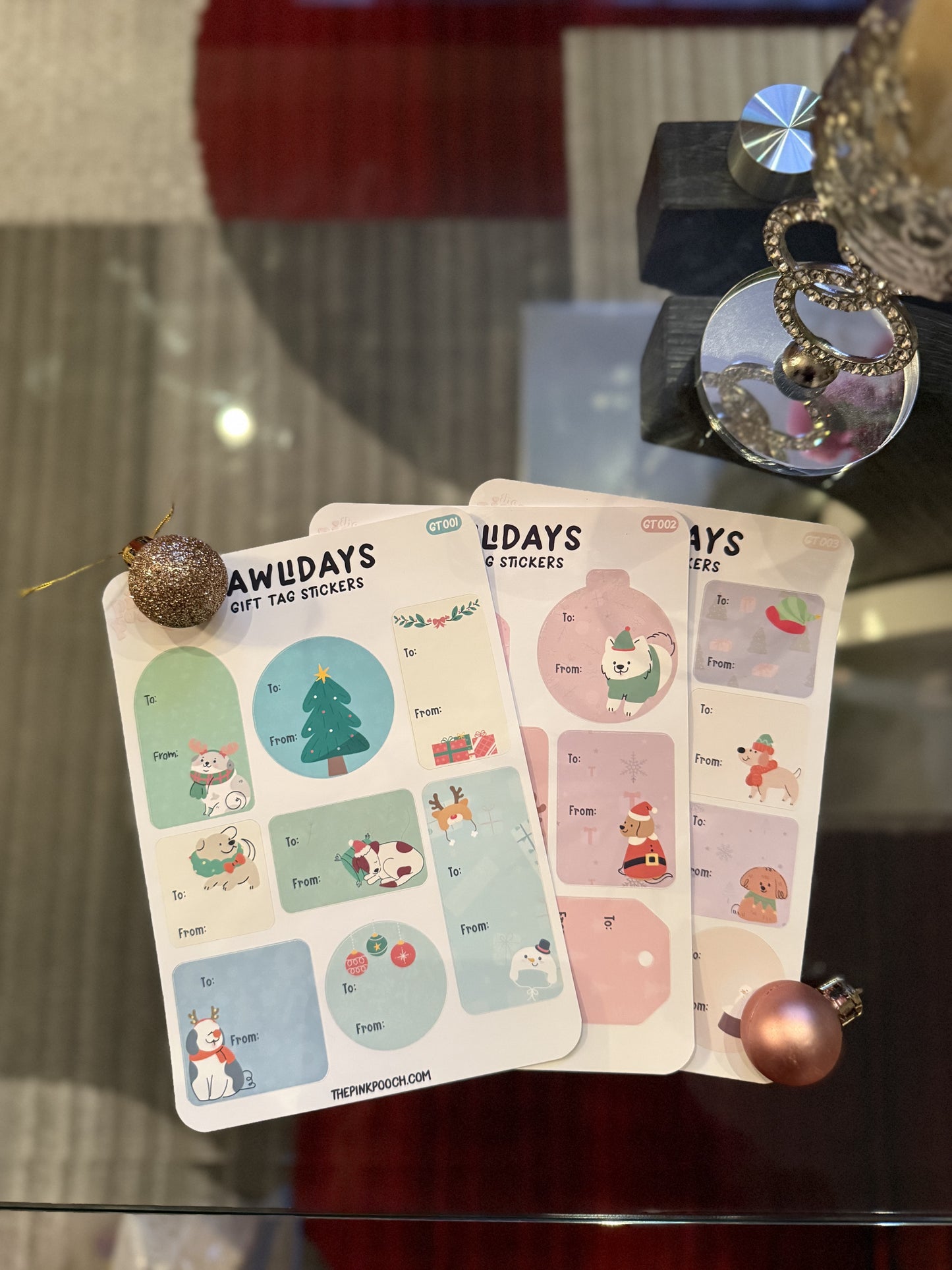 Pawliday Gift Tag Stickers