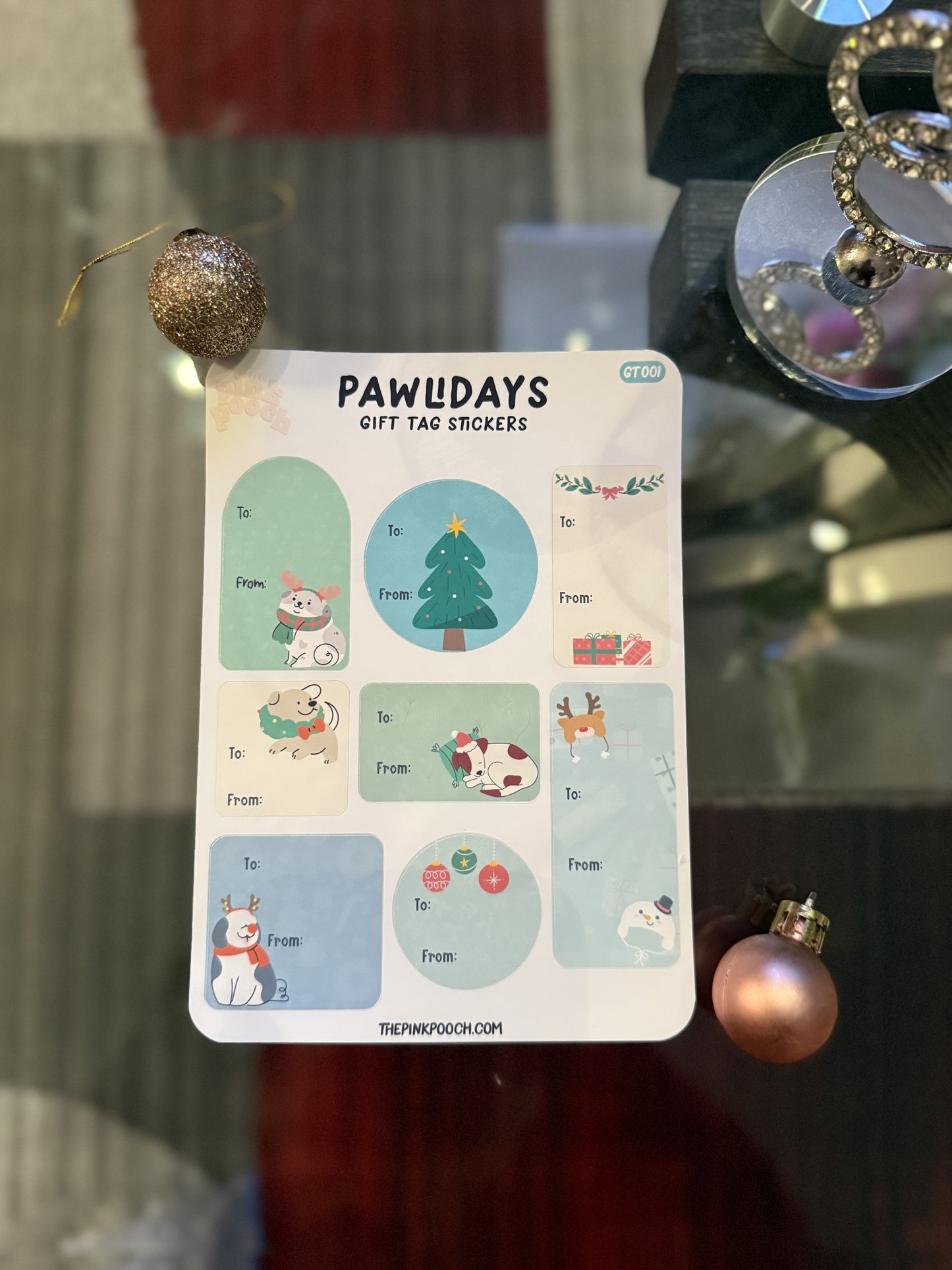 Pawliday Gift Tag Stickers