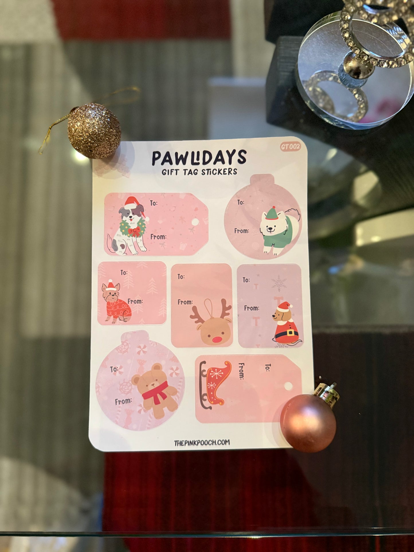 Pawliday Gift Tag Stickers