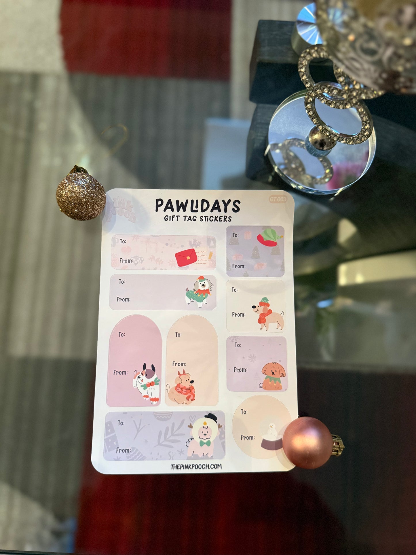 Pawliday Gift Tag Stickers