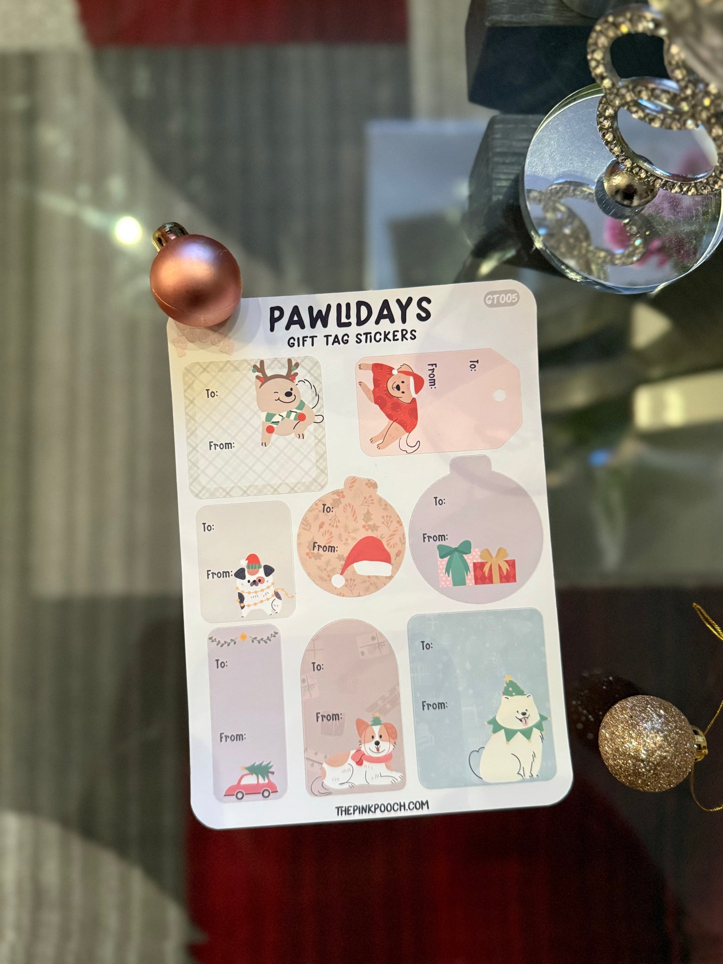 Pawliday Gift Tag Stickers