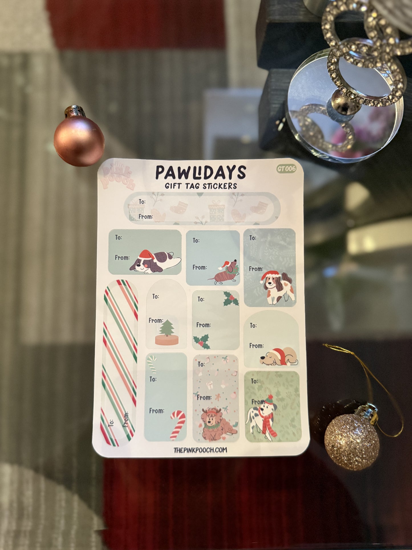 Pawliday Gift Tag Stickers