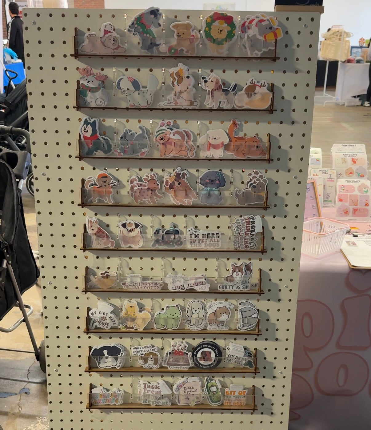 Happy Pawliday Stickers