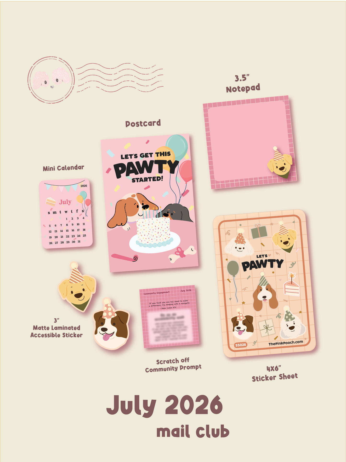 The Pink Post | Monthly Mail Club