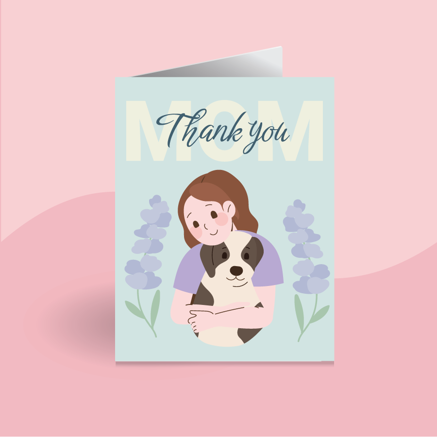 Thank You Dog Mom Card