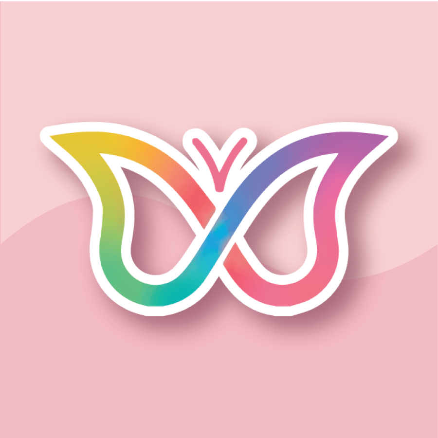 Neurodivergent Infinity Butterfly - Premium Waterproof Laminated Sticker - Just $5