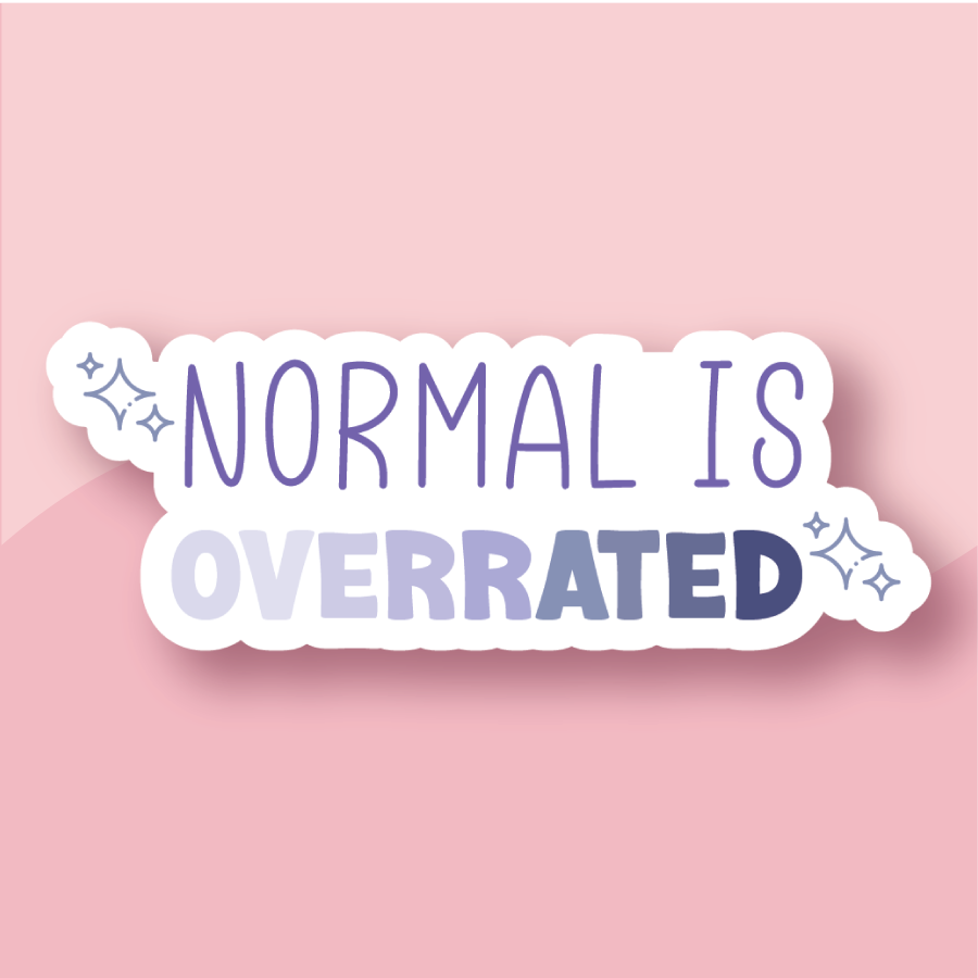 Normal Is Overrated Diisability Sticker - Premium Waterproof Laminated Die Cut Sticker - Just $5