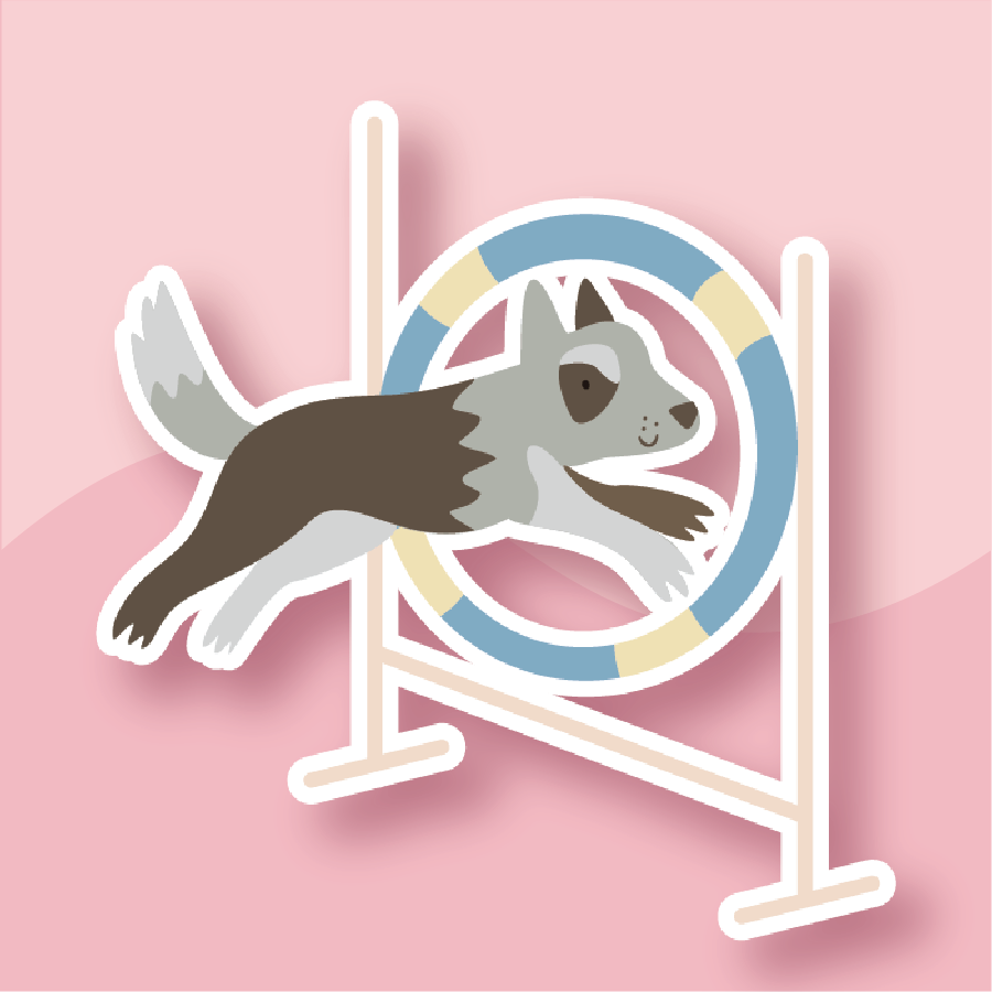 Playtime Through the Hoop Sticker- Premium Waterproof Laminated Die Cut Sticker - Just $5