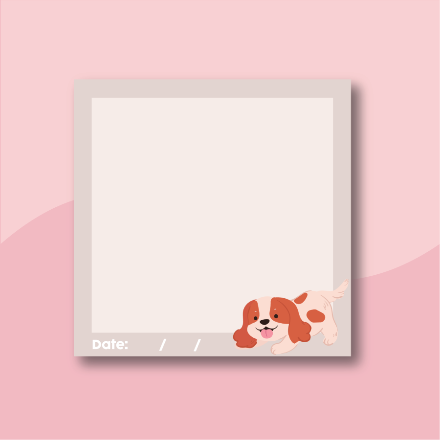 Beige Notepad Color Beige Cavalier Notepad – The Pink Pooch