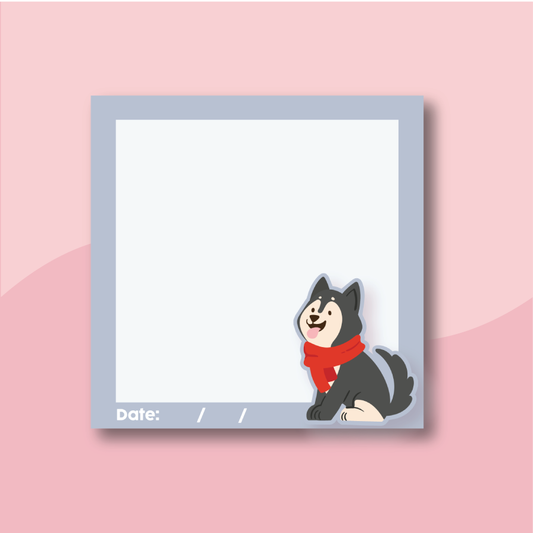 Blue Husky Notepad