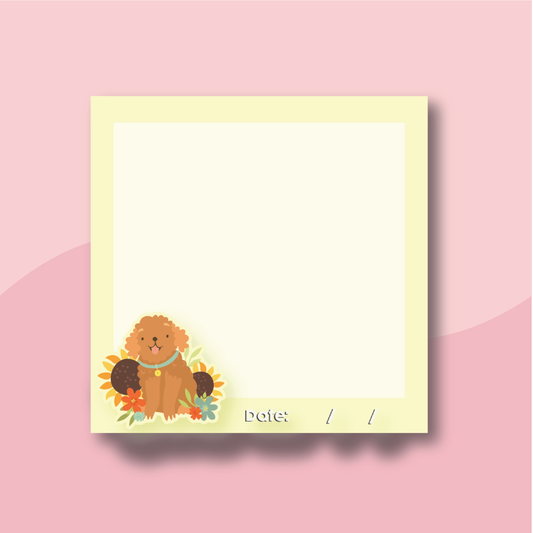 Yellow Poodle Notepad