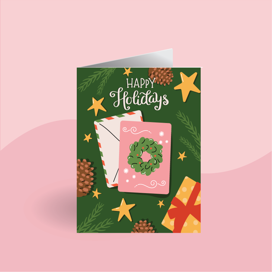 Handmade Dog Christmas Cards – A2 Holiday Card Set (Singles or Box of 6)