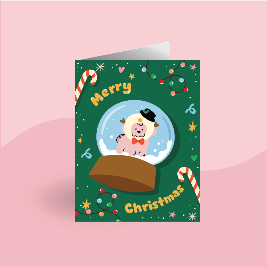 Handmade Dog Christmas Cards – A2 Holiday Card Set (Singles or Box of 6)