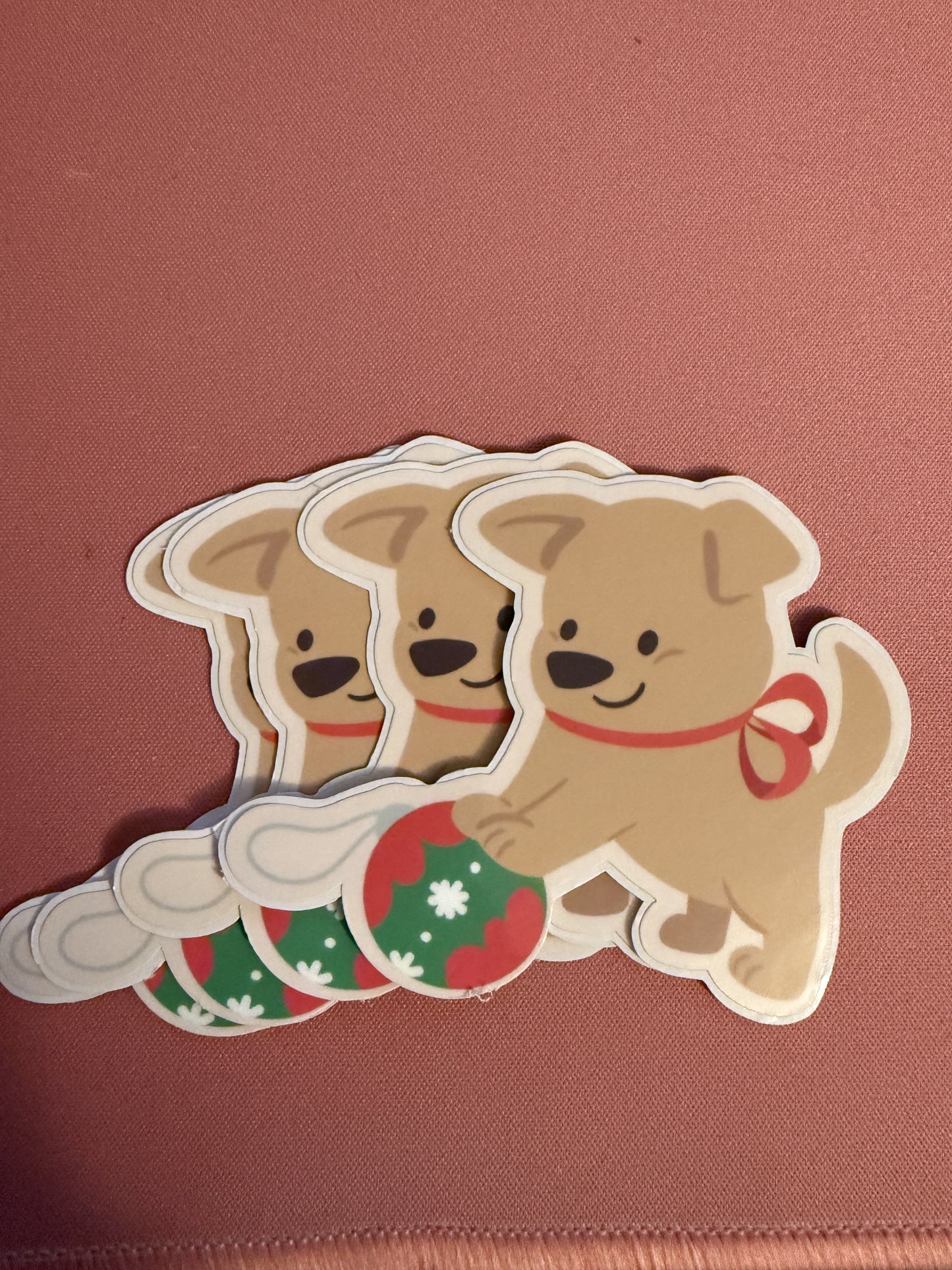 Merry Woofmas Stickers