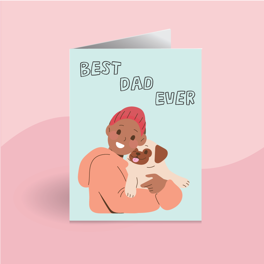 Best Dog Dad Ever Card