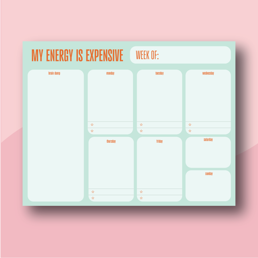 My Energy Is Expensive Notepads