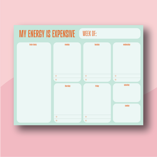 My Energy Is Expensive Notepads