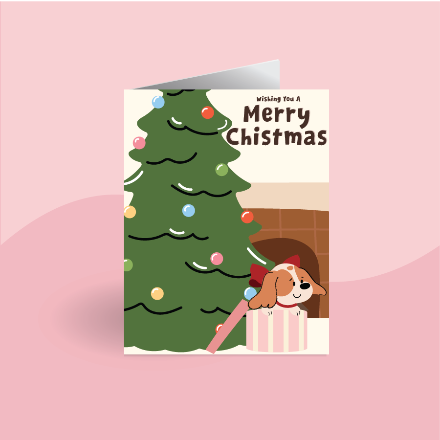 Playful Christmas Cards – Handmade A2 Holiday Card Set (Singles or Box of 6)